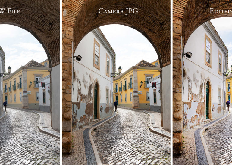 RAW vs JPG file example